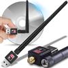 Retoo Adattatore USB chiavetta 2.0 WLAN fino a 2,4 GHz fino a 150 Mbps, chiavetta WiFi compatibile con Linux, Mac OS, Windows 2000, XP, Vista, 7, 8, 10 32/64bit, adattatore USB 2.0, ricevitore di rete