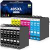 Meagiis 405XL Cartucce d'inchiostro Compatibili per Epson 405XL Multipack 405 XL per Workforce Pro WF-3820 WF-3825 WF-4820 WF-4825 WF-4830 WF-7830 WF-7835 (6 Nero, 2 Ciano, 2 Magenta, 2 Giallo)