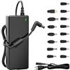 SUNYDEAL 90W Caricatore Universale Notebook per PC Portatile - Compatibile con HP, ASUS, Lenovo, Dell, Acer, Toshiba, Sony, Samsung - 18.5V-20V, 4.74A Max, 15 Connettori (Senza USB-C)