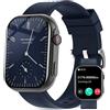 AVUMDA Smartwatch Uomo Donna,2.01 Smart Watch Impermeabile con Effettua/Rispondi alle Chiamate,Orologio Fitness Tracker con Contapassi Sonno Cardiofrequenzimetro 123 Modalità Sportive per Android iOS
