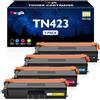 Meagiis TN423 TN-423 Cartucce Toner Compatibile con Brother TN423 TN-423 TN-243CMYK Toner Multipack TN421 TN-421 per Brother MFC-L8690CDW HL-L8260CDW DCP-L8410CDW HL-L8360CDW MFC-L8900CDW(Pacco da 4)