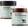 BOIUOITI Beef Tallow Face Cream 2 confezioni, Sego di Manzo per Cura della Pelle, Balsamo di Sego e Miele Biologico al 100% Naturale per Viso e Corpo, Crema Viso Sego, Idratazione Profonda, Lenisce Secchezza