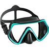 LEVVUE Occhiali subacquei per adulti, maschera subacquea con copertura nasale, con vetro temperato e guarnizione in silicone, a prova di perdite e antiappannamento, grandangolo di 180°, per immersioni