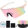 Fractoluxe Occhiali rapidi da donna Occhiali da ciclismo UV400 polarizzati Antivento sportivi per corsa, rave, fitness, sci, mountain bike, golf, attività