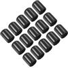 PATIKIL Punte per Stecca da Biliardo 12mm, 15 Pz Sostituzione per Stecca da Biliardo, Protezione per Testa Bastone, Punte per Stecche per Accessorio da Biliardo, Nero