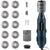 kswiown Elettrodi di Tungsteno TIG Rettificatrice Smerigliatrice, 6 Dimensioni 8 Angoli, 10 Dischi Diamantati Rivestiti in Titanio e 3 Mandrini CNC, 260W, 230V, Velocità Regolabile da 10.000 a 35.000 giri/m