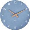 ALBA Orologio da parete HorMilena - D 30 cm - blu / legno - Alba