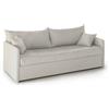 Talamo Italia -Divano letto 3 posti Uberta, Sofà trasformabile per salotto, imbottito, sfoderabile, Qualità 100% Made in Italy, 205x86 h80 cm, Beige