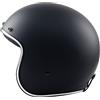 BHR Casco Jet Vintage 811 VINTAGE | Casco Moto Vintage Omologato ECE | Casco Moto Jet stile Cafè Racer | NERO OPACO | XS