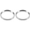 QUARKZMAN 2 Pz Anelli Mozzo Centrale OD 72,6mm ID 65,1mm Alluminio Lega | Diametro Esterno 72.6mm, Diametro Interno 65.1mm, Profondità 10mm, Colore Argento. Adattamento Preciso Tra Ruota E Mozzo