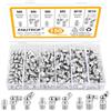 ENUTROF Set di Ingrassatori 150PCS M6 M8 M10 Testine Ingrassatore 45° 90°180° in Dritto e Angolato con Scatola Portaoggetti per Pistole per Grasso Raccordo