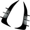 Kacepar Rivestimento per spoiler posteriore, rivestimento per spoiler posteriore, rivestimento per presa d'aria del paraurti posteriore compatibile con BMW Serie 2 F44 Gran Coupé M Sport, nero lucido