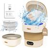 SuLiao Lavatrice da campeggio, 16 l, 2 in 1, mini lavatrice con centrifuga, piccola lavatrice, pulizia profonda della biancheria intima, abbigliamento per bambini, lavatrici mobili per appartamenti,