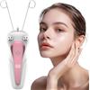 WAVATA Epilatore da donna - Elettrico per rimuovere peli del viso, viso da donna, senza fili, con LED per viso (rosa)