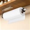 Gewtur Supporto per rotolo di carta da cucina con bottiglia spray, supporto autoadesivo in acciaio inox per rotolo di carta da cucina per bagno RV