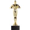 PROMO SHOP - Trofeo dorato con base in marmo, statua colore oro stile, regalo originale e personalizzato (Trofeo non personalizzato)