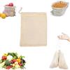 Corvus Home Rete per riporre verdure, legumi e frutta - Borsa in tessuto di sacco 20 x 25 cm - riutilizzabile, traspirante, rete da cucina per conservare e organizzare alimenti