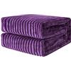 MIULEE Coperta Plaid per Divano in Velluto Coperta Singolo e Matrimoniale Letto Coperta Pile Morbida Decorazioni Casa Poltrona Tinta Unita per Letto Ufficio Elegante 1 Pezzo 150x200 CM Viola