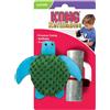 Kong Cat Refillables Turtle Gioco Per Gatti 10 cm Con Erba Gatta