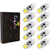 BVCL Lampadine LED G4 2W, Bianco Freddo 6000K, 180LM, sostituiscono Le lampadine alogene da 20W, AC/DC 12-24V, Non sfarfallano, Confezione da 10