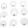 ADZJOY Pannello LED Plafoniere Pannello dimmerabile 220V Sostituzione LED per lampada circolare Ventilatore a soffitto luce fissa con magnete (Size: 13.4in, 3-color, 80W)
