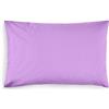Bassetti - Set 2 Federe coppia di due federe per Cuscini Letto Matrimoniale in Cotone Fodere Cuscino 50x80 cm Glicine H1