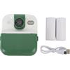 Senrusa Fotocamera Instant Stampa 48MP Foto 1080p Video 2.4 In Screen Portable Camera da 1200Mah Supporto Music Games Gioca con lente rotante a 180 gradi (Verde)