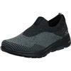 Skechers Gowalk 5 Merrit Stretch Fit-Scarpe da Corsa Senza Lacci, Ginnastica Uomo, Nero Carbone, 45.5 EU