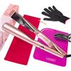 LANDOT Piastra per Capelli e Arricciacapelli 2-in-1: Ottimo per Lisciare e Modellare Ricci e Onde - Capelli Lisci e Morbidi con Maggiore Lucentezza 120-230°C Per Tutti i Tipi di Capelli