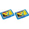 Idena 68125, Scatola di Plastilina con 20 Bastoncini Colorati, in Scatola Blu, Divertente per Bambini (Confezione da 2)