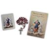 OVUNQUE PROTEGGIMI Rosario Madonna che Scioglie i Nodi, Con Libretto Novena e Preghiera e Porta Rosario, Semi Cristallo Rosso, Set Corona Maria che scioglie i Nodi.