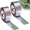 RCYHCY 2 Rotoli Nastro Repellente Antiuccelli Riflettente, 80m x 2.4cm Uccello Nastro Repellente, Dissuasore per Piccioni Respingere Piccioni e Uccelli, per Proteggere Balcone Orto Piante