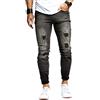 Leif Nelson Jeans da Uomo Pantaloni Jean LN-9905 Nero W33/L32