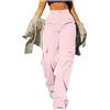 BGFIPAJG Pantaloni di Plastica per Sudare Donna Jeans Donna Nero Elasticizzato Pantaloni da Lavoro Donna Bianchi Cotone Gonna Lunga Donna Jeans Pantaloni Donna Comodi Elasticizzati