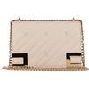 Elisabetta Franchi Borsa media trapuntata con tracolla Bianco LATTICE