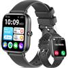 Fitonme Smartwatch Uomo Donna, 1.83 Orologio Fitness con Effettua/Risposta Chiamate, 100+ Sportive Fitness Tracker, Sonno Cardiofrequenzimetro, Contapassi/Cronometro/Impermeabil IP68 Smart Watch Android iOS