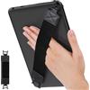 MoKo Cinturino di Sicurezza per 9 - 11 iPad/iPad Pro/iPad Air/Kindle Fire HD/Samsung/Lenovo Tablet, Cinturino Nero da Mano Versatile ad Alta Elasticità Supporto Antiscivolo, Nero