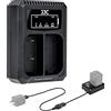 JJC Caricabatteria USB Doppio per Olympus OM SYSTEM OM1II OM-1 OM-3 OM-5 Telecamere BLX-1 Agli ioni di Litio, Sostituisce Olympus OM SYSTEM BCX-1 Caricabatterie