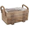 AlexandreHouse Cesto de madera con asas marron