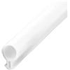 VIGAN Guarnizione per porta e finestra in plastica e acciaio, 10M, sigillo in gomma siliconica, paraspifferi per porta e finestra, guarnizione a bulbo cavo, giunto tubolare tipo O (Grande O/ 10MM, bianco)