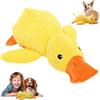 FiveMileBro Peluche Anatra con Squeak per Cani, Papera Quack da Masticare per Cuccioli e Cani di Taglia Piccola/Media, Giocattolo Morbido Interattivo (25x22cm)