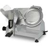 VERTES Affettatrice Elettrica Professionali con 220mm Coltello Diametro e 120 Watt, 0-12 mm di Spessore di Taglio, Interruttore di Sicurezza, Piedini in Gomma Antiscivolo, Pietra per Affilare
