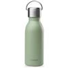 Qwetch - Borraccia Termica Inox Active 350 ml Verde Tiglo - Bottiglia Termica Piccola in Acciaio Inox Riciclato 90% - Thermos Caffè 12h Caldo / 24h Freddo - Senza Perdite, Con Ansa Ergonomica