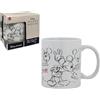 CARTOON Tazza Topolino vintage Disney in ceramica modello Mug 325 ml tazza da colazione per bambini