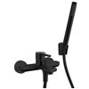 Jacuzzi - Miscelatore per vasca Jacuzzi Sunset esterno monocomando con duplex nero opaco
