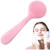 Anulely Spazzola per la pulizia del viso, spazzola manuale per la pulizia del viso, in silicone, detergente per la pelle del viso, tappetino esfoliante per massaggio, scrub viso
