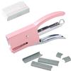 QEEROYO Mini Cucitrice, Mini Pinzatrice Portatile, Piccola Cucitrice Fatta a Mano, Fatta a Mano Cucitrice, Cucitrice Sforzo Ridotto, Cuce Fino a 16 Fogli, per Tenere in Ordine i Documenti
