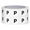 FINDAT Lettera P Dot Sticker 13 mm autoadesivo vinile impermeabile lettere maiuscole alfabeto rotondo etichette per magazzini scuole fabbriche commerciali 1000 pezzi