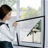 DFHXALH 55x105cm Zanzariera per Finestre a Doppia Anta, Senza forature, Rimovibile senza tracce, Lavabile e riutilizzabile