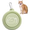 Generic Ciotole pieghevoli per cani, ciotole pieghevoli per animali domestici | Ciotole pieghevoli per l'alimentazione di cani e gatti | Ciotole per abbeveratoi per cani e gatti con moschettone per passeggiat
